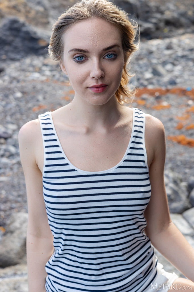 Oxana Chic And The Ocean Breeze Whipping Her Hair Around Her Beautiful Face