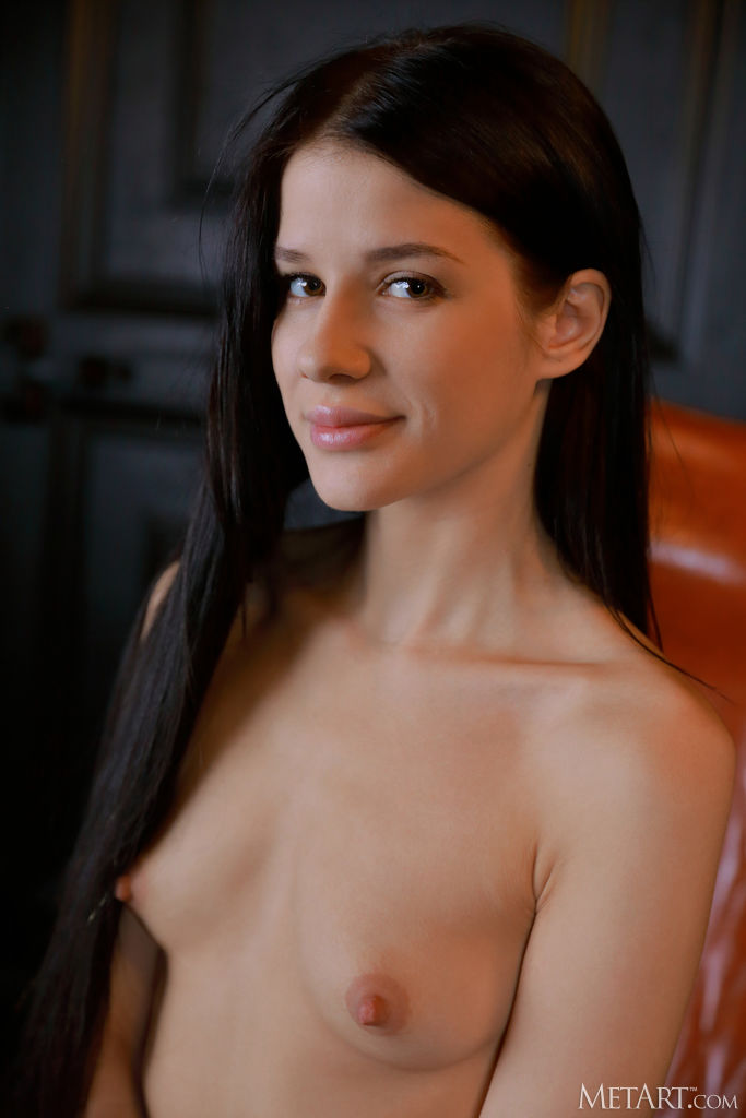 Viola Veber Wearing Nothing But Sparkling Stockings