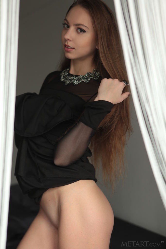 Valery Leche - Adorable teen brunette likes to get dirty in the morning
