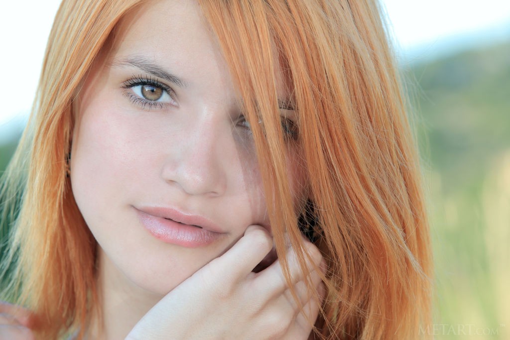 Violla A - Sizzling hot redhead gets naked during a walk