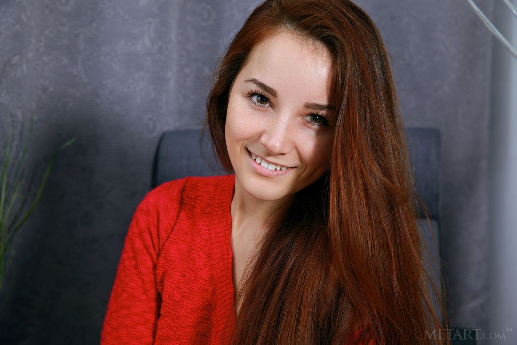 Stefany Sonri - Stunning teen vixen strips on a chair for your pleasure