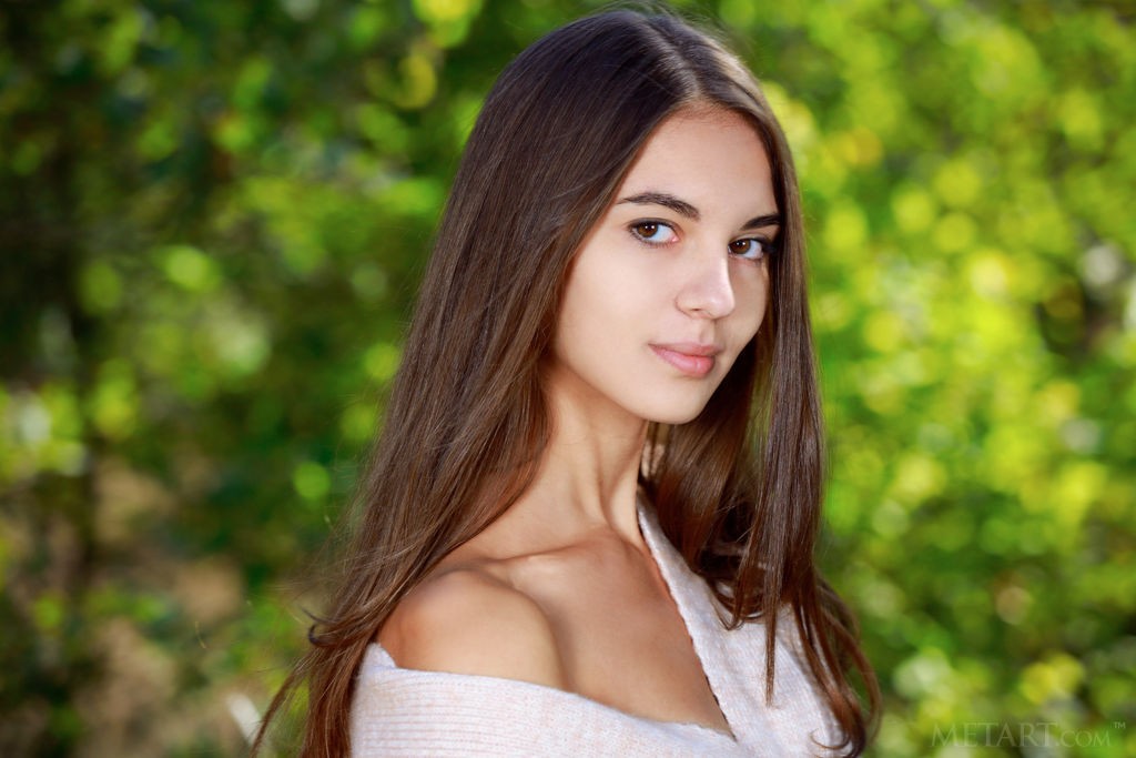 Valencia - Barely legal teen enjoying the open air fully naked