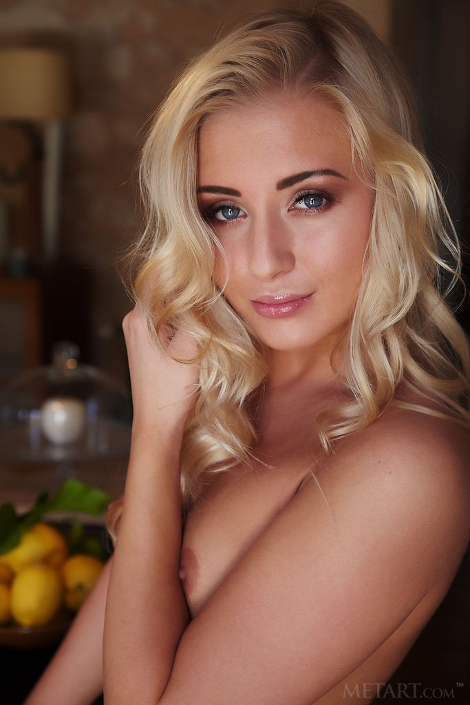 Cayla - Bright blue eyes and silky blonde hair on a ravishing teen