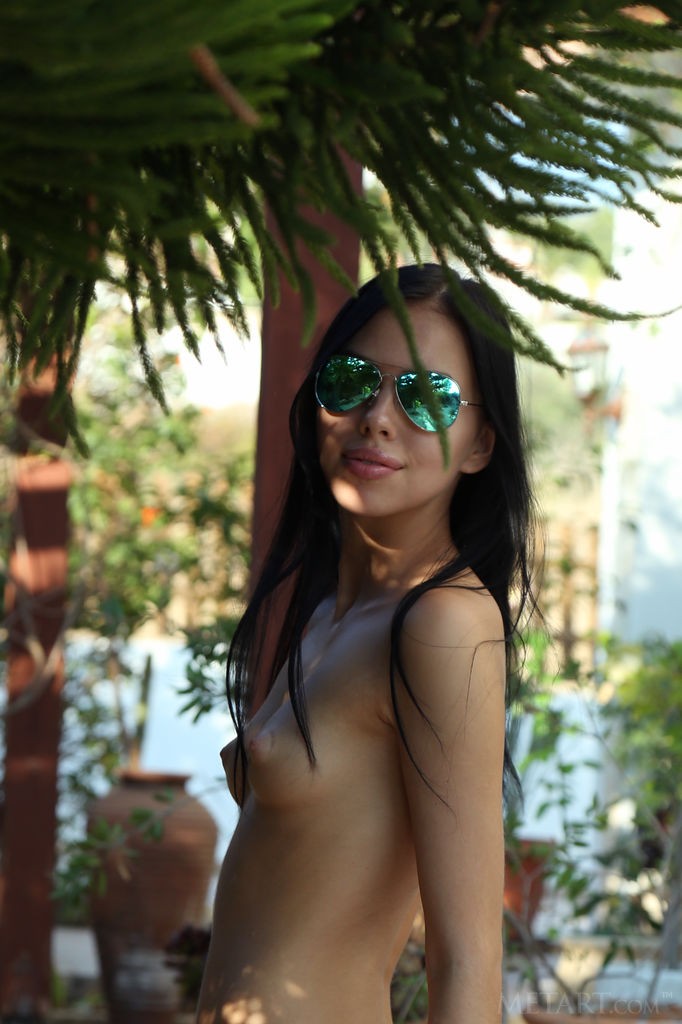 Venice Lei - Swimming naked and enjoying a hot summer day at the pool