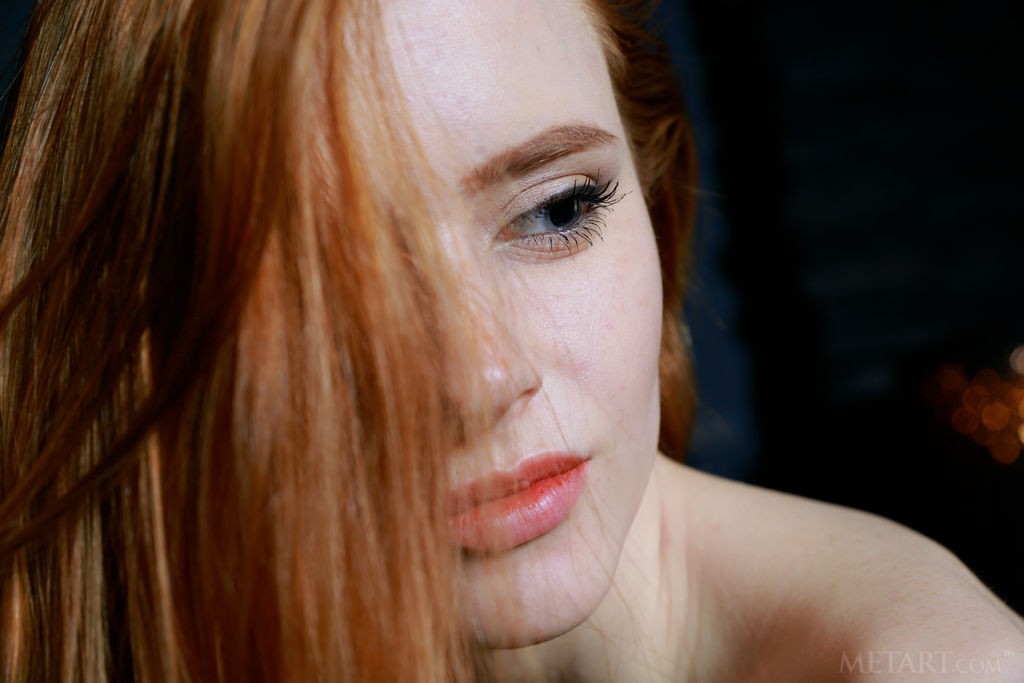 Bella Milano - Thin, elegant redhead is a living piece of nude art